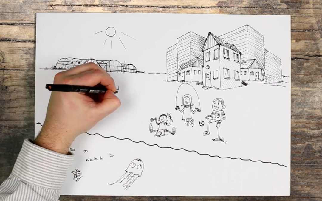 Speed drawing for Sønderborg Municipality, Danfoss and others.